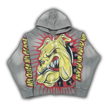 Hellstar Bull Dog Zip Up Hoodie