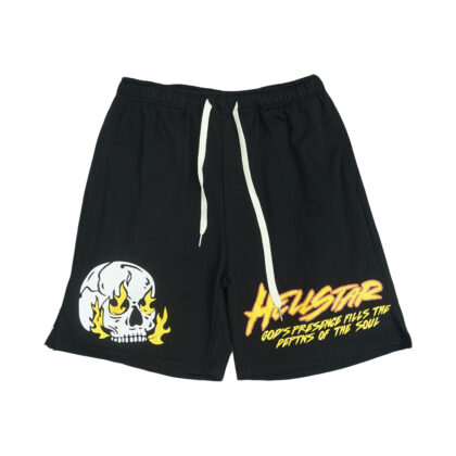 Hellstar Burning Soul Print Drawstring Shorts