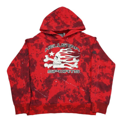 Hellstar Sports Tie-Dye Skull Hoodie