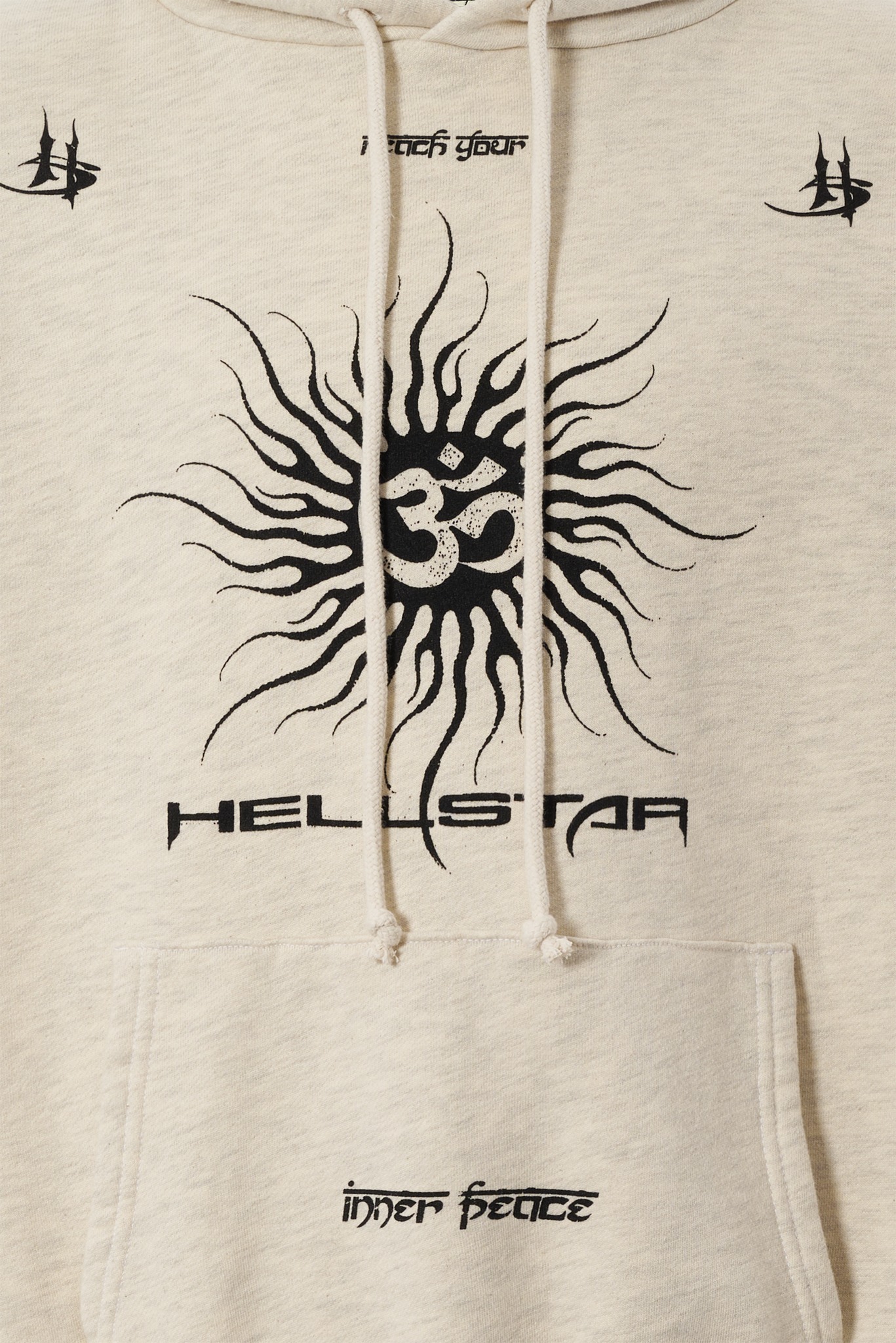 Hellstar Oatmeal Hoodie - Image 3