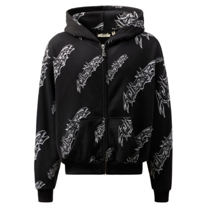 Hellstar Graffiti Zip-Up Hoodie